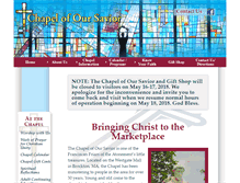 Tablet Screenshot of chapelofoursaviorbrockton.org